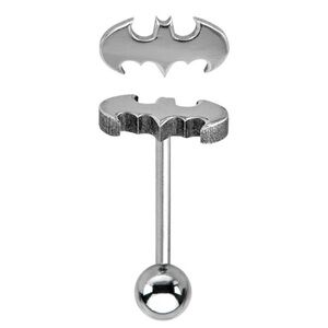 Body Vibe Batman Logo Tongue Ring